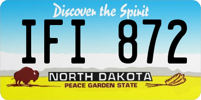 ND license plate IFI872