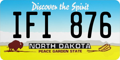 ND license plate IFI876