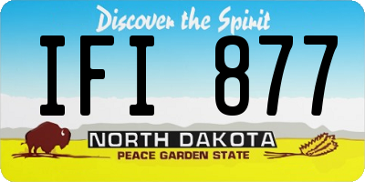 ND license plate IFI877