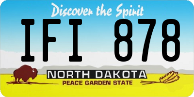 ND license plate IFI878