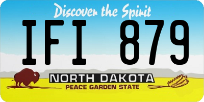 ND license plate IFI879