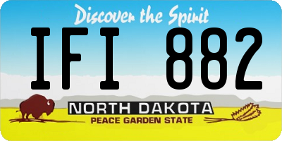 ND license plate IFI882