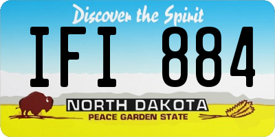 ND license plate IFI884