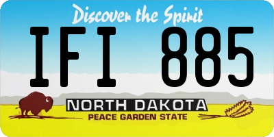 ND license plate IFI885