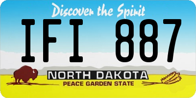 ND license plate IFI887