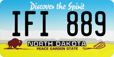 ND license plate IFI889