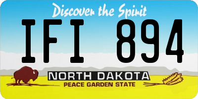 ND license plate IFI894