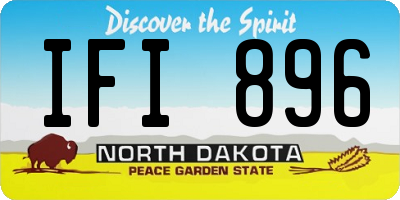 ND license plate IFI896