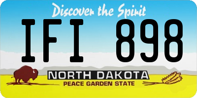 ND license plate IFI898
