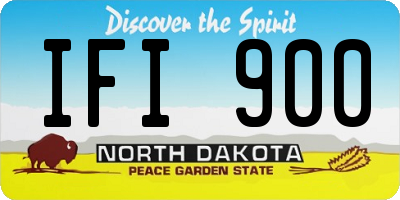 ND license plate IFI900