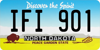 ND license plate IFI901