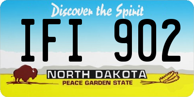ND license plate IFI902