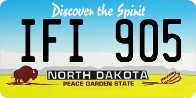 ND license plate IFI905
