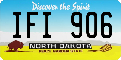 ND license plate IFI906