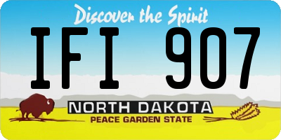 ND license plate IFI907