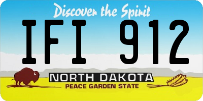 ND license plate IFI912