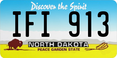 ND license plate IFI913