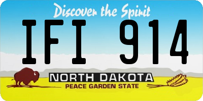 ND license plate IFI914
