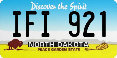 ND license plate IFI921