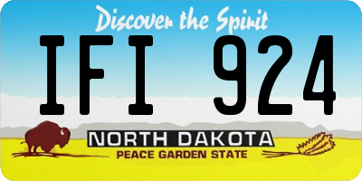 ND license plate IFI924
