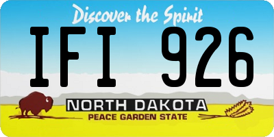 ND license plate IFI926