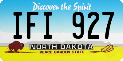ND license plate IFI927
