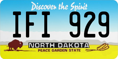 ND license plate IFI929