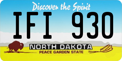 ND license plate IFI930