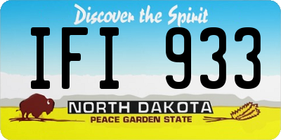 ND license plate IFI933