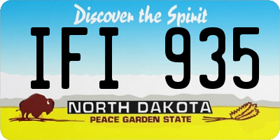 ND license plate IFI935