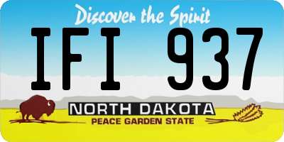 ND license plate IFI937