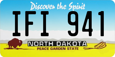 ND license plate IFI941