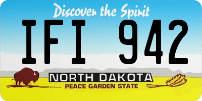 ND license plate IFI942
