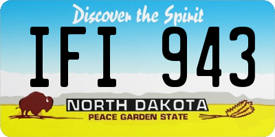 ND license plate IFI943