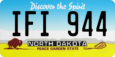 ND license plate IFI944