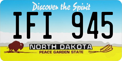 ND license plate IFI945
