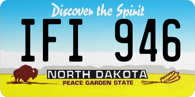 ND license plate IFI946