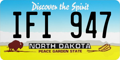 ND license plate IFI947