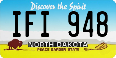 ND license plate IFI948