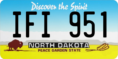 ND license plate IFI951