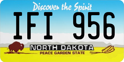 ND license plate IFI956