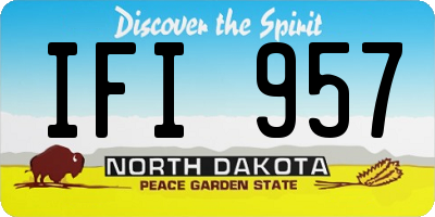 ND license plate IFI957