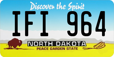 ND license plate IFI964