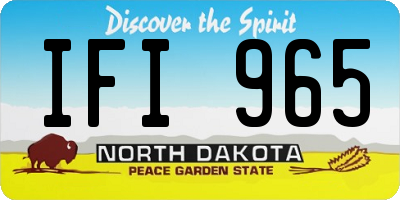 ND license plate IFI965