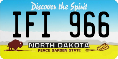 ND license plate IFI966