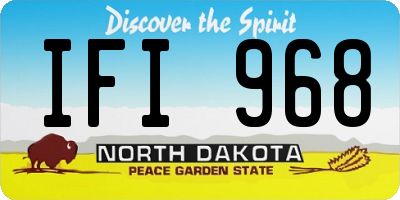ND license plate IFI968