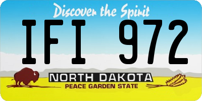 ND license plate IFI972