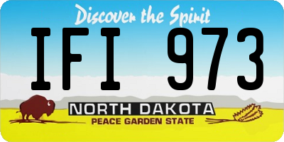 ND license plate IFI973