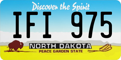 ND license plate IFI975
