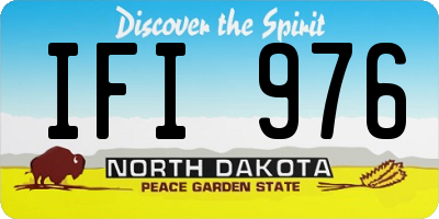 ND license plate IFI976